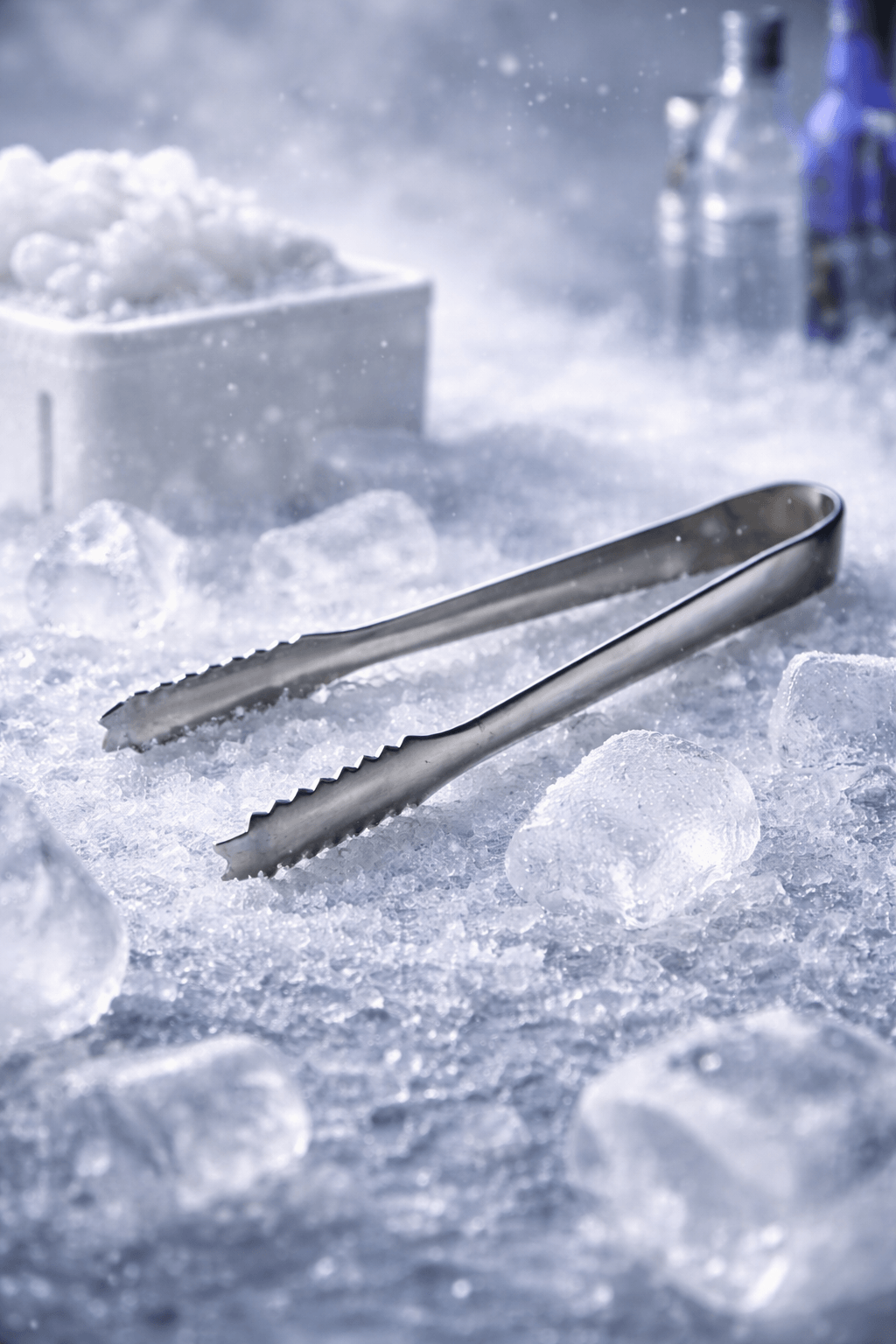 pince a glacons inox 18 cm professionnel