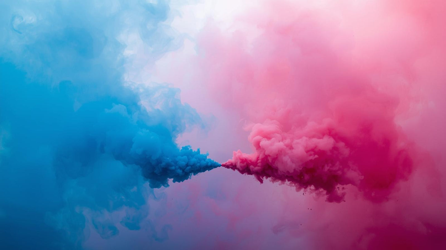 Fumigène de couleur rose ou bleu