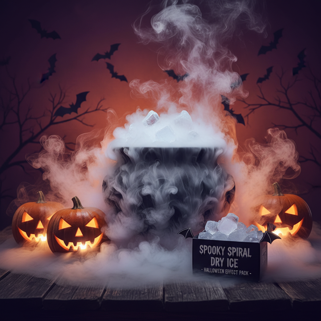 Pack Halloween Chaudron givré (glace carbonique, Mystitix et glaçons) - Offre spéciale uniquement le 30 et 31 octobre